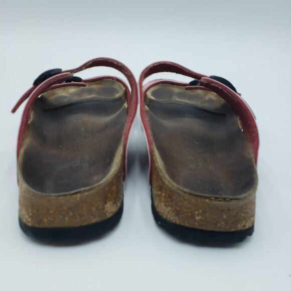 Papillio by Birkenstock Sydney Batik Sandals 41 Womens Slip‎ On Leather Pink - Picture 6 of 9